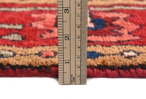 Vintage Purple Floral Tribal  4'6X7'3 Hamedan Persian Rug