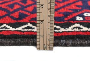 Vintage Red Tribal 5X10 Balouch Persian Runner Rug