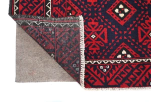 Vintage Red Tribal 5X10 Balouch Persian Runner Rug