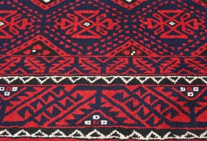Vintage Red Tribal 5X10 Balouch Persian Runner Rug