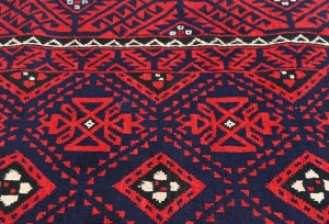 Vintage Red Tribal 5X10 Balouch Persian Runner Rug