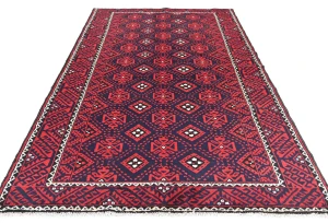 Vintage Red Tribal 5X10 Balouch Persian Runner Rug
