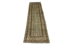 Semi Antique Tribal 4X15 Nahavand Persian Runner Rug