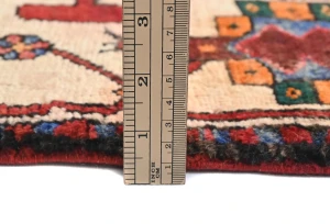 Vintage Red Tribal 4'6X6'6 Bakhtiari Persian Rug