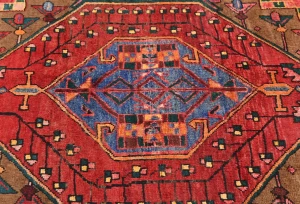 Vintage Red Tribal 4'6X6'6 Bakhtiari Persian Rug