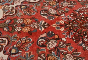 Vintage Red Tribal Floral 5X7 Lilian Persian Rug