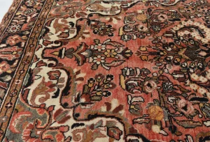 Semi Antique Muted Red Tribal Floral 5X7 Lilian Persian Rug