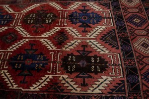 Vintage Red Tribal 5X12 Balouch Yalameh Persian Runner Rug