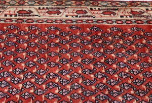 Vintage Red Tribal 4X7 Botemir Persian Rug