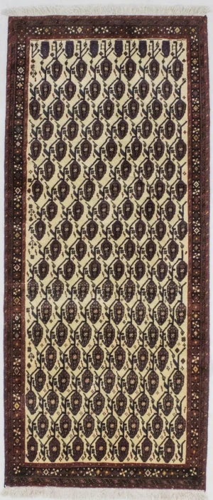 Vintage Allover Tribal 3'5X8'2 Sirjan Persian Rug