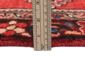 Vintage Red Geometric Tribal 3X5 Hamedan Persian Rug