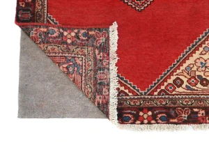 Vintage Red Geometric Tribal 3X5 Hamedan Persian Rug
