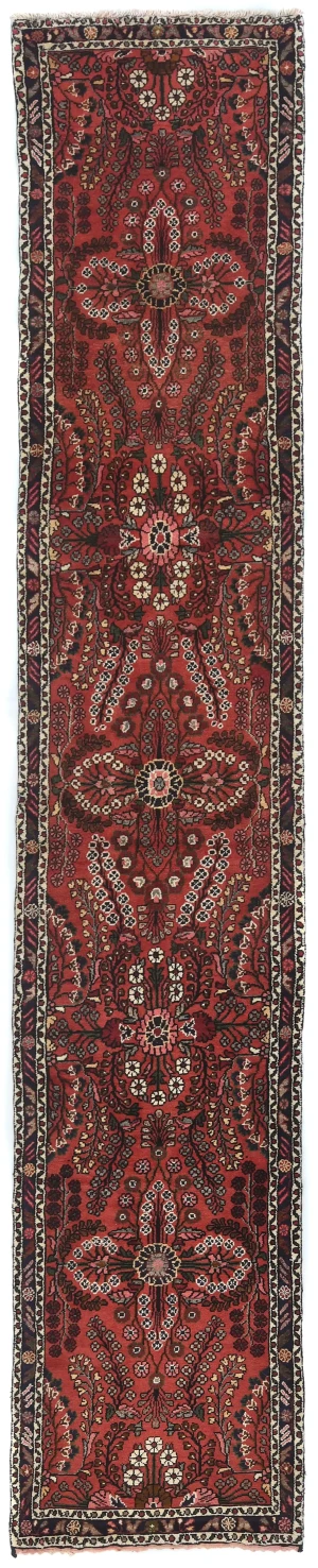 Vintage Red Tribal 3X14 Lilian Persian Runner Rug