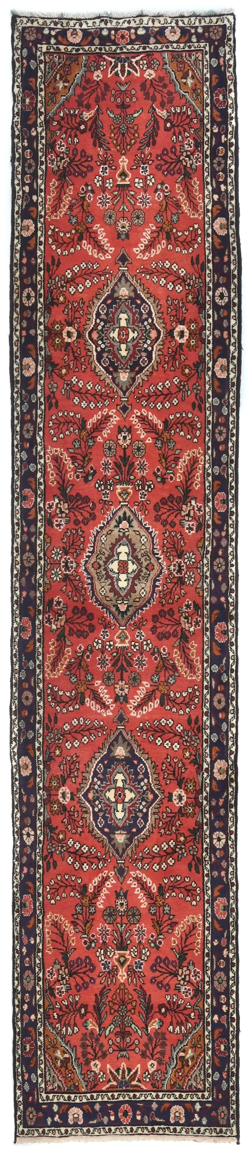 Vintage Red Tribal 3X13 Lilian Persian Runner Rug