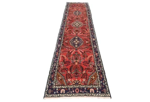 Vintage Red Tribal 3X13 Lilian Persian Runner Rug