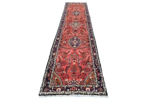 Vintage Red Tribal 3X13 Lilian Persian Runner Rug