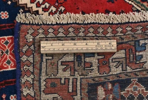 Vintage Red Tribal 5'1X8'7 Yalameh Persian Rug