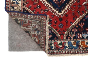 Vintage Red Tribal 5'1X8'7 Yalameh Persian Rug