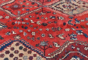 Vintage Red Tribal 5'1X8'7 Yalameh Persian Rug