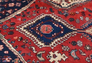 Vintage Red Tribal 5'1X8'7 Yalameh Persian Rug