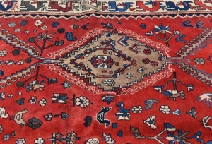 Vintage Red Tribal 5'1X8'7 Yalameh Persian Rug
