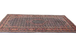 Vintage Coral Pink Tribal 5X10 Ardabil Persian Rug