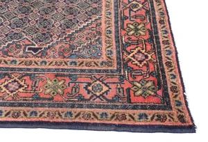 Vintage Coral Pink Tribal 5X10 Ardabil Persian Rug