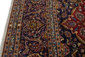 Vintage Red Traditional 10X15 Kashan Persian Rug