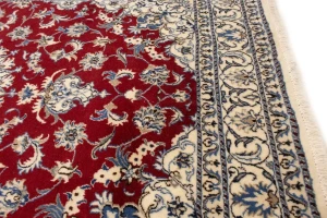 Red Vintage Classic 6X8 Traditional Nain Tabas Persian Oriental Rug