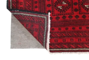 Vintage Red Tribal 4'3X8'6 Balouch Persian Rug