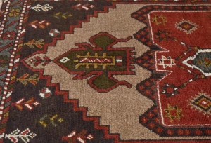vintage Red Tribal 4X6 Ghoochan Persian Rug