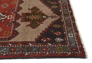 vintage Red Tribal 4X6 Ghoochan Persian Rug
