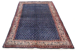 Vintage Purple-navy Tribal 4X7 Botemir Persian Rug