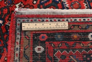 Vintage Red Tribal 3X10 Hamedan Persian Runner Rug