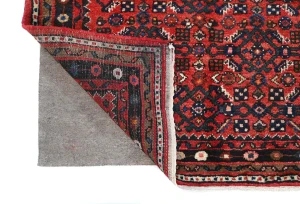 Vintage Red Tribal 3X10 Hamedan Persian Runner Rug