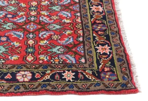 Vintage Red Tribal 2'4X6'3 Hamedan Persian Runner Rug