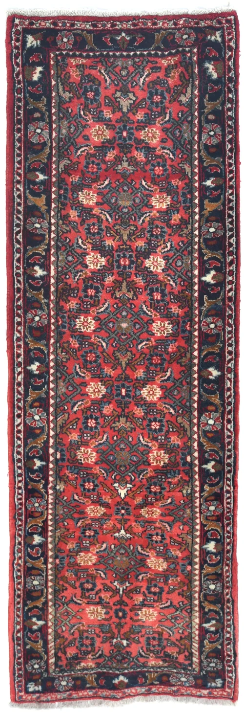 Vintage Red Tribal 2'6X6'5 Hamedan Persian Runner Rug