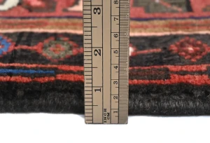 Vintage Red Geometric 2X7 Karajeh Persian Runner Rug