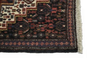 Vintage Cream Geometric Tribal 2X3 Bidjar Persian Rug