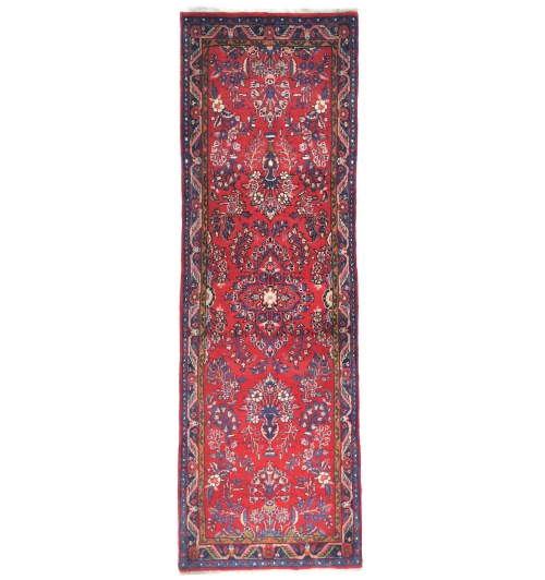 Vintage Red Tribal 2'5 X 7 Hamedan Persian Runner Rug