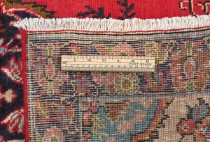 Vintage Red Floral Traditional 3'7X5 Tabriz Persian Rug