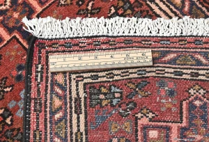 Vintage Rusty Red Tribal 2X3 Karajeh Persian Rug
