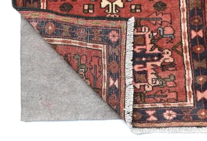 Vintage Rusty Red Tribal 2'2X3'5 Karajeh Persian Rug