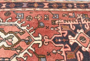 Vintage Rusty Red Tribal 2'2X3'5 Karajeh Persian Rug