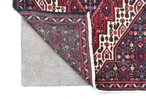Vintage Red Geometric 2'5X3'4 Bidjar Persian Rug