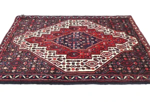 Vintage Red Geometric 2'5X3'4 Bidjar Persian Rug