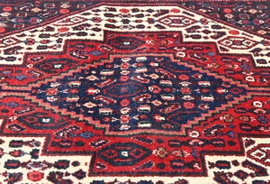 Vintage Red Geometric 2'5X3'4 Bidjar Persian Rug