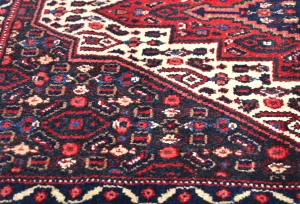 Vintage Red Geometric 2'5X3'4 Bidjar Persian Rug