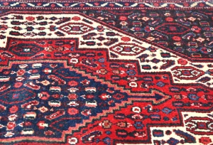 Vintage Red Geometric 2'5X3'4 Bidjar Persian Rug