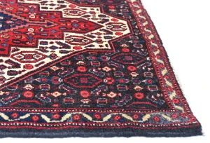 Vintage Red Geometric 2'5X3'4 Bidjar Persian Rug